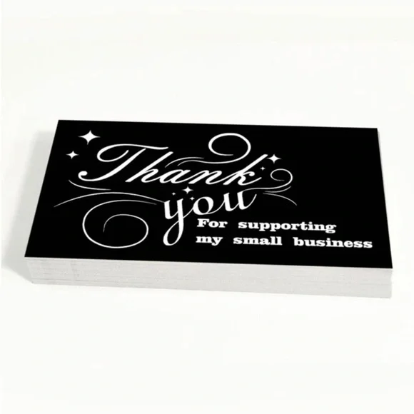 50 Thank You Multi 6 Designs Insert Cards - Picture 3 of 7